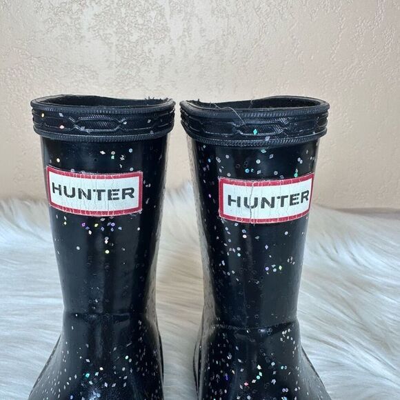 Hunter Kids First Giant Glitter Rain Boots Size UK 5 US 6B/7G - Picture 3 of 11